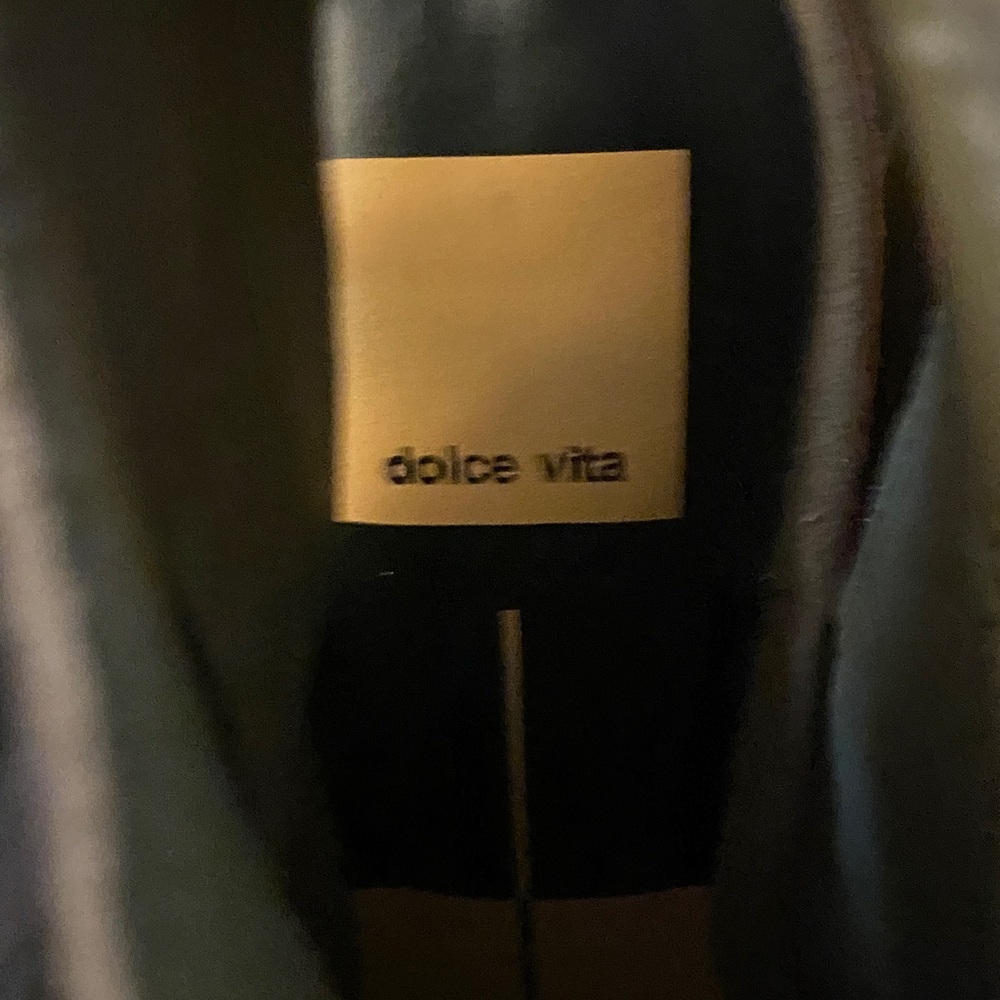 Dolce Vita Brown Peep-Toe Heeled Boots - Picture 2 of 3